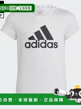日本直邮 adidas 生活方式 Essentials大logo纯棉半袖T恤[IC6121]