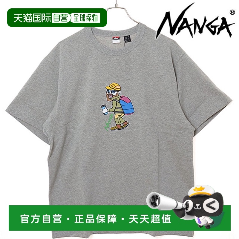 日本直邮NANGA 生态混合T恤带户外大叔印花 [N2500-1M024Z SS25]