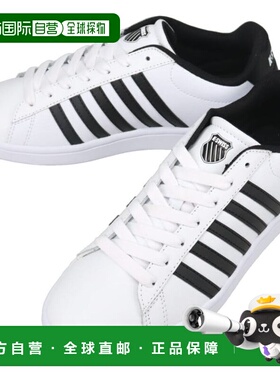 日本直邮K-SWISS Court Tiebreak II 运动鞋白色/黑色/白色04413-