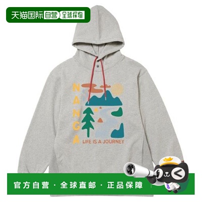 日本直邮NANGA LIFE IS A JOURNEY NATURE ELEMENTS 连帽卫衣