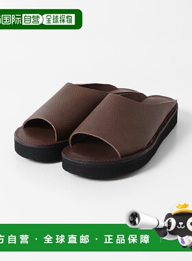 1h可退 日本直邮Organic handloom 男装 天然皮革滑拖鞋 舒适柔软