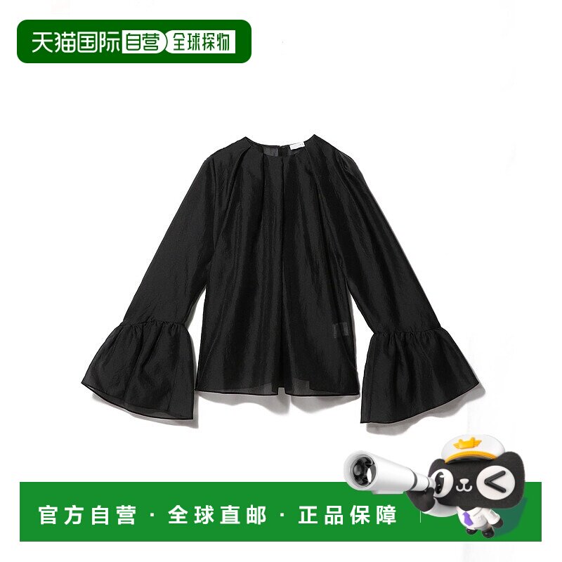 1h可退 日本直邮COLUMN 女士雪纺喇叭袖衬衫 褶皱质感 浪漫穿搭百