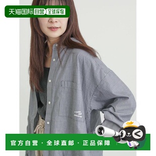1h可退 日本直邮Samansa Mos2 女装 全棉宽松刺绣overshirt衬衫 2