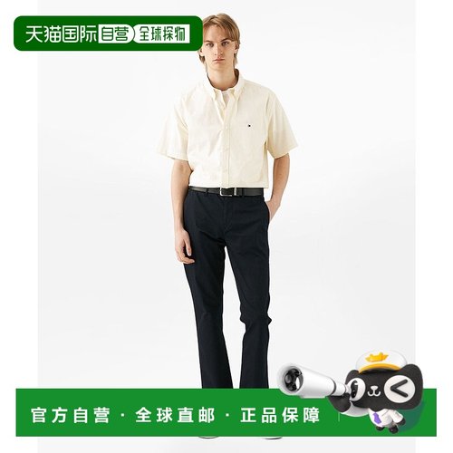 日本直邮TOMMY HILFIGER 牛津条纹短袖衬衫 [TO3203EM012568]女装