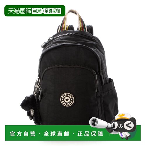 日本直邮Kipling 双肩包 黑条纹 WF