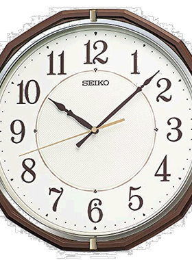 日本直邮Seiko Clock KX274B 茶色 金属 光泽 摆钟 挂钟精工