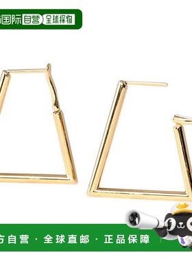 日本直邮（ptl2-22t）女士 2mm×22mm K18 黄色黄金三角形环形耳