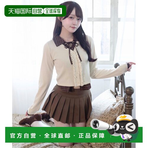日本直邮PHILLY 女装 长袖拼接衬衫 蕾丝边设计 清新学院风 PL26A