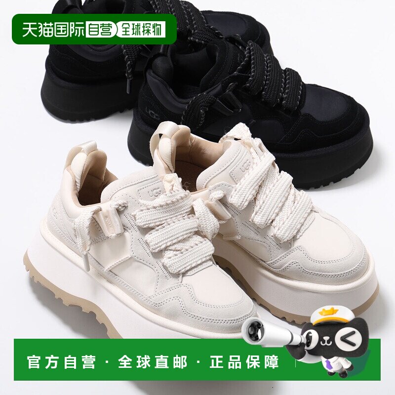 日本直邮UGG ASTROMEL 女士低帮绒面革尼龙厚底运动鞋 (1171541)