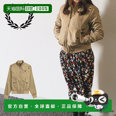 日本直邮Fred Perry SJ4151 女士拉链夹克外套 AW_PRINTED LINING
