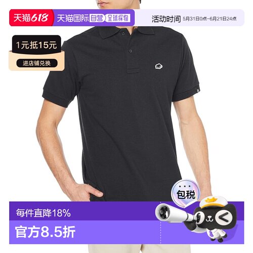 【日本直邮】猛犸象男款Matrix Polo衫AF 1017-00402 黑色PRT1