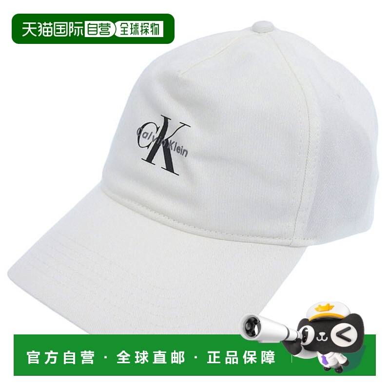 日本直邮Calvin Klein 男女帽子棒球帽均码棉质白色4G5032G110 CA