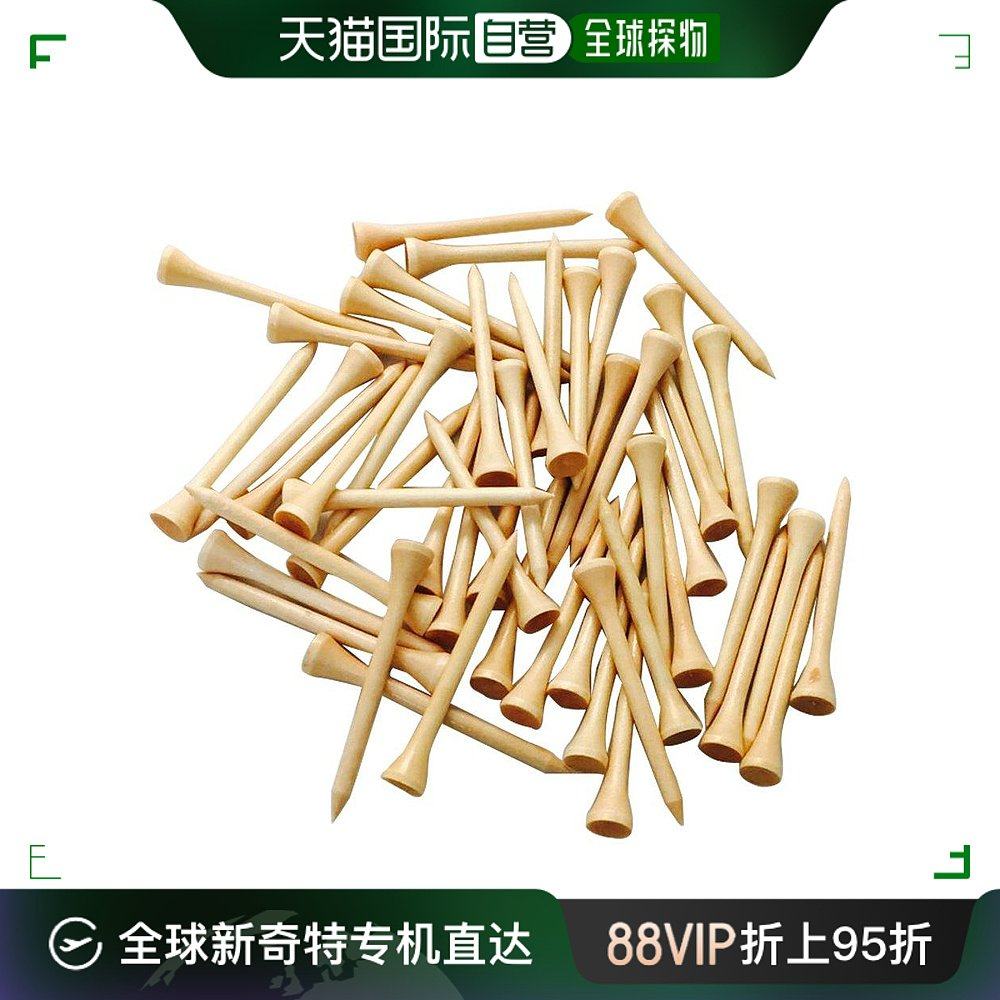 【日本直邮】tabata高尔夫t形球座木制偏长70mm60个oemteeaznnl