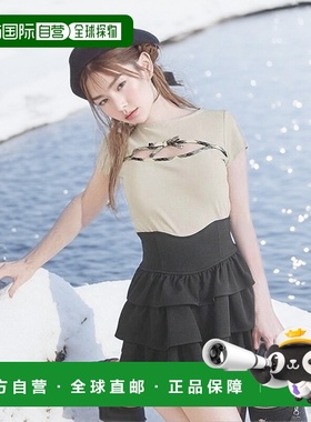 日本直邮日潮 michellmacaron格纹边饰蝴蝶结上衣品番:SJJ0267C