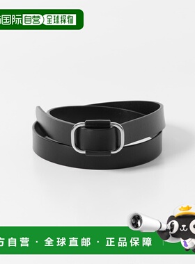 1h可退 日本直邮KBF 女士牛皮简约方扣皮带 KBA52EA089