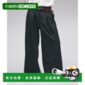 半立体褶设计 1h可退 男女同款 宽松西裤 日本直邮Adoon plain