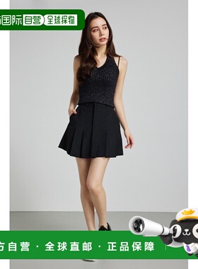 1h可退 日本直邮rienda 女士吊带领短款针织上衣 110HS6702011