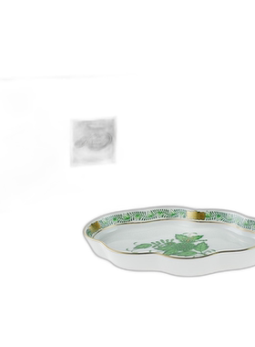 日本直邮HEREND AV 阿波尼绿色 波浪盘 7705