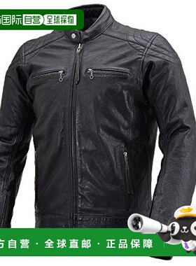【日本直邮】Daytona 摩托车真皮夹克/打蜡DL-006黑色 男士XL 237