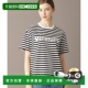 女士冰爽棉质周五Logo条纹T恤 1h可退 日本直邮DRESSTERIOR 08512