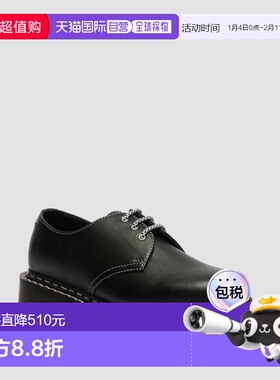 1h可退 日本直邮Dr.Martens 男女同款 白色双缝线 3孔系带鞋 BEX