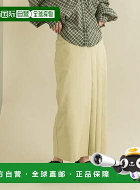 1h可退 日本直邮KBF 女士不对称褶皱半身裙 KB4625R010a字裙