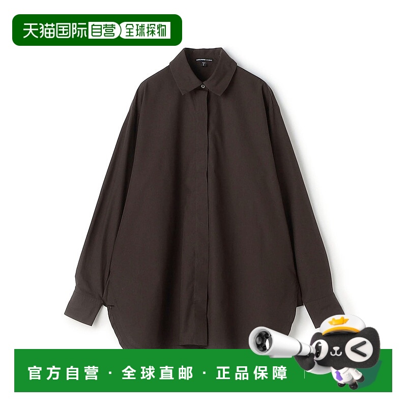 1h可退 日本直邮JAMES PERSE 女装 全棉宽松圆摆半开扣衬衫 16015