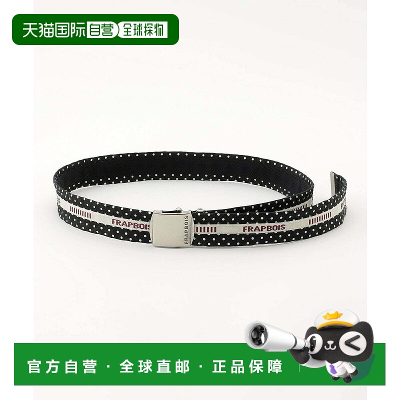 1h可退 日本直邮FRAPBOIS 男女同款 多特图案 棉涤休闲皮带 B1553