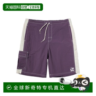 刺繡工裝 五分短褲 日本直郵HUF 25M_PT00356新款 尼龍 男士 1h可退