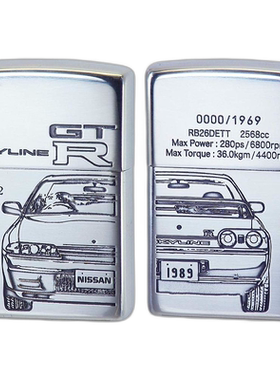 【日本直邮】ZIPPO之宝打火机日产SKYLINE纪念版双面连续T-RBNR32