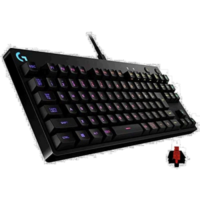 自营｜Logicool G罗技G 游戏键盘 TKL GX开关 有线静音日语鼠标