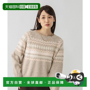 费尔岛图案针织套头衫 1h可退 女装 WORK 606417 日本直邮GLOBAL