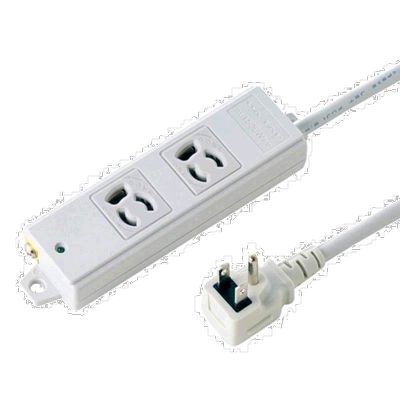 【日本直邮】SANWA SUPPLY 施工型 2口L型插头 附磁铁 5m