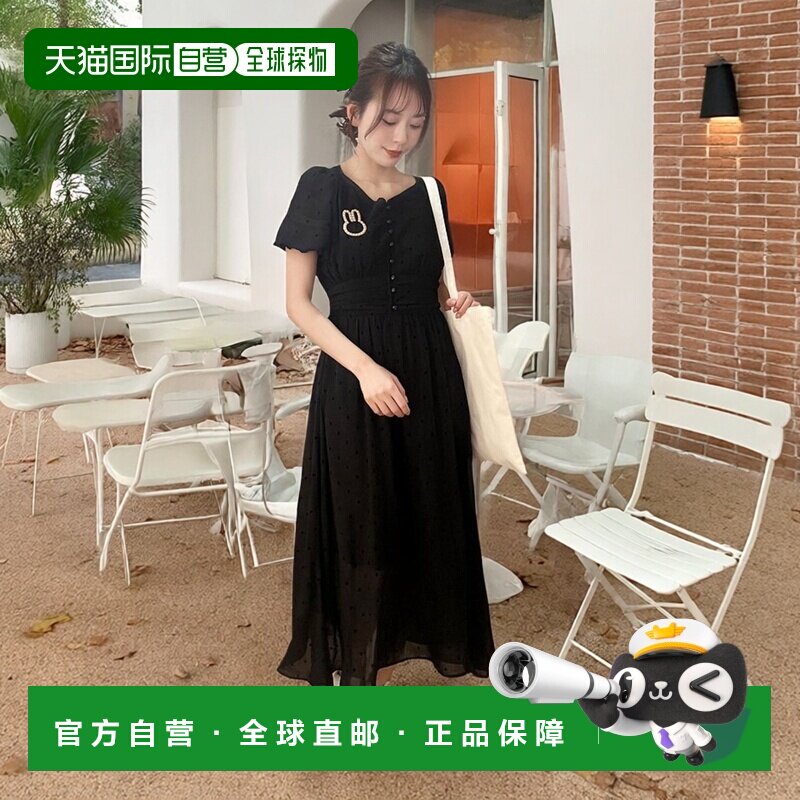 1h可退 日本直邮MIIA 女士米奇图案喇叭袖连衣裙 36520111