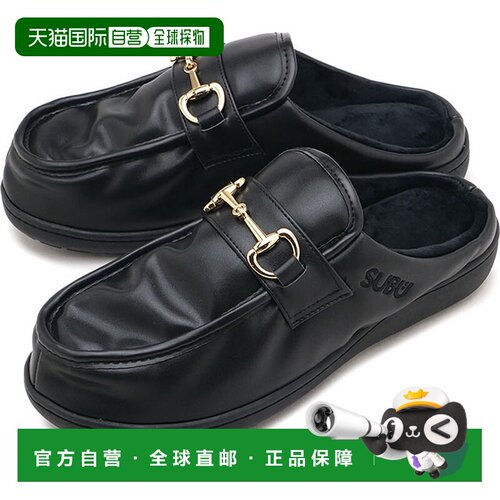 日本直邮SUBU SC-49 DOTS LOAFER 波点乐福鞋 凉鞋 男女同款 黑色