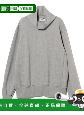 1h可退 日本直邮ELACIO 男装 纯棉半高领卫衣 法式修身设计 21130