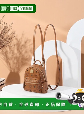 日本直邮 MCM MCM MMK8AVE04 背包 Stark 女式包背包 背包 镶钉皮