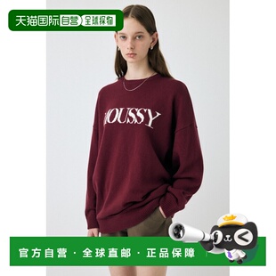 1h可退 日本直邮MOUSSY 女装宽松罗纹针织衫 休闲百搭logo毛衣 02