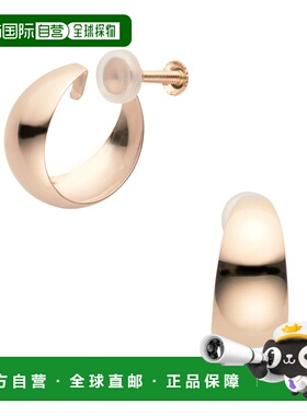 日潮跑腿vendome K18 玫瑰金基本款环形耳环（大）PinkGold AGAE1