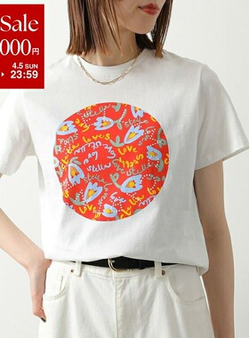 日本直邮tella McCartney Kids T恤 TY8C91 Z0434 女童短袖纯棉圆