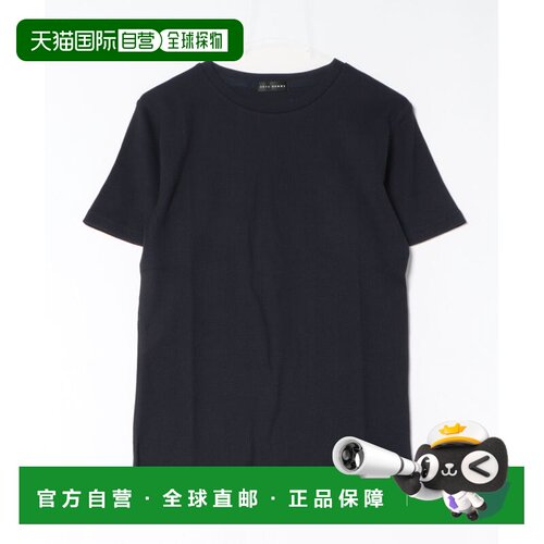 日本直邮TETE HOMME 男女同款 修身短袖热感肌理圆领T恤 80263623