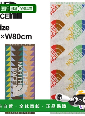 日本直邮The North Face 山地彩虹浴巾婴儿浴巾 有机棉抗菌除臭送