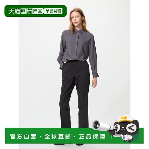 日本直邮UNIQLO优衣库 SS26 弹力轻型修身长裤直筒休闲裤 女款