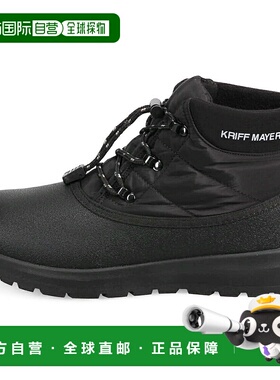 日本直邮KRIFF MAYER男士雪地靴拉绒内衬防水防滑抗菌豆靴野营鞋