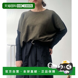 1h可退 日本直邮AS KNOW AS plus 女装 宽松长款 针织套头衫 袖部