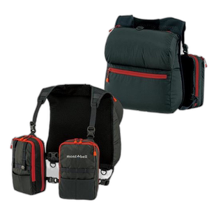 1h可退 日本直邮Montbell 胸前挎包双肩包背包胸包