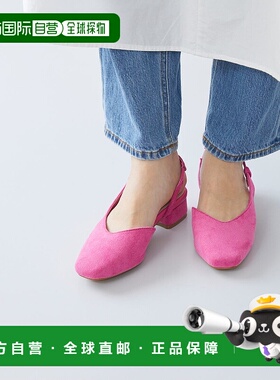 日本直邮Menue 3cm跟后带高跟鞋 ME8623BW02364 黑色凉鞋