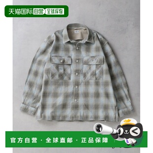 付款1h内可退 日本直邮J.S.Homestead男装靛蓝格纹衬衫 260504701