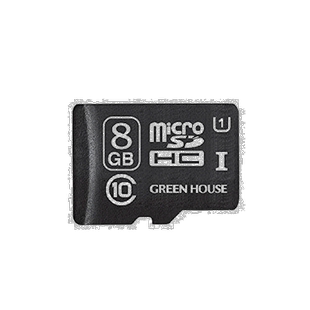 【日本直邮】Green House microSDHC卡8GB Class10 GH-SDMRHCUB8G