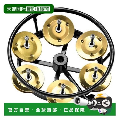【日本直邮】meinl西洋乐器Percussion手摇铃黑色圆形金色铃